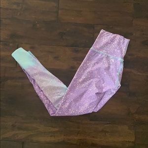 Teeki Full Length Purple Mermaid Legging Size Sm.